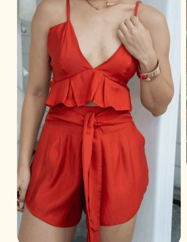 Conjunto Alfaiataria Geórgia Acetinado Feminino Tamanho Único