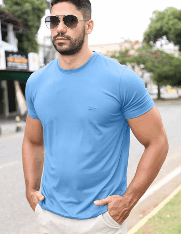 Camisa Básica Sallo Masculina Gola O Cor 403