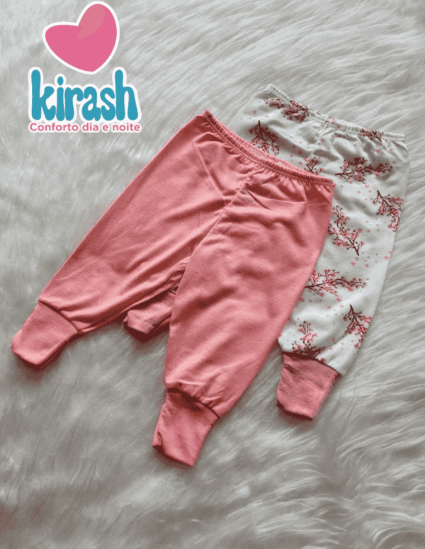 Kit com 2 Mijões Feminino com Pé Reverso Kirash P ao G