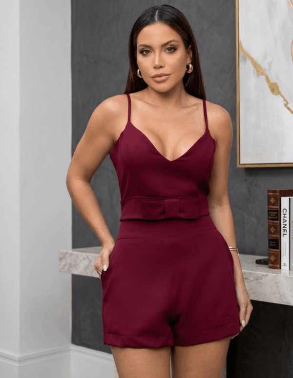 Conjunto Alfaiataria Bali Vinho Feminino